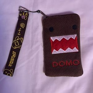 RESERVED—-Domo plush Wallet Wristlet